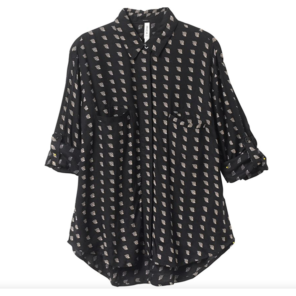 Women's Rvca Button Up Shirt - Picture 14 of 14